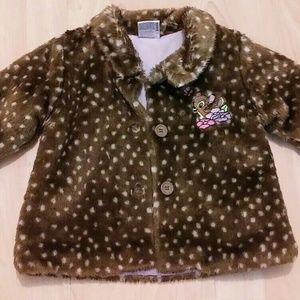 Disney Bambi Brown Polka-dot Fur Coat